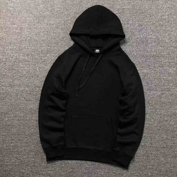 Men's Stussy Print Hoodie Black - Picture 1 of 8